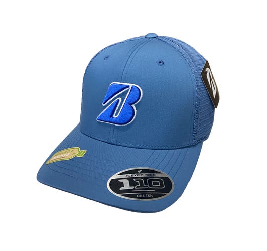 NEW 2024 Bridgestone Golf Eco Mesh Slate Blue Adjustable Snapback Golf Hat/Cap