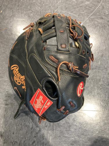 Brown Used Adult Rawlings Right Hand Throw First Base Softball Glove 12.5"