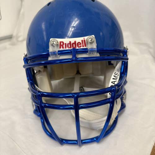 RIDDELL Revo Adult Lg helmet. Initial Yr 2010 Seattle Blue W/metallic Blue Mask