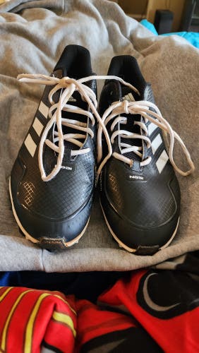 Black Used Adult Men's Adidas Low Top Molded Cleats