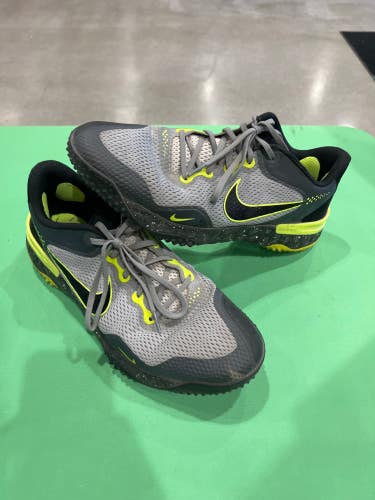 Nike Alpha Huarache Elite 3 Turf 'Light Smoke Grey Volt' (Size 12.0)