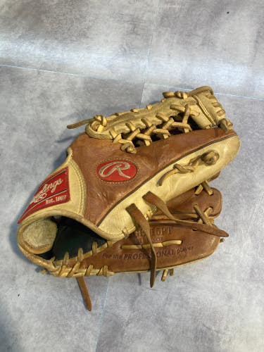 Brown Used Rawlings Gold Glove Elite Right Hand Throw Baseball Glove 11.5"