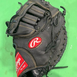 Black Used Rawlings Renegade Right Hand Throw First Base Baseball Glove 11.5"