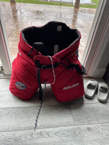 Used Large Bauer Pro Hockey Goalie Pants