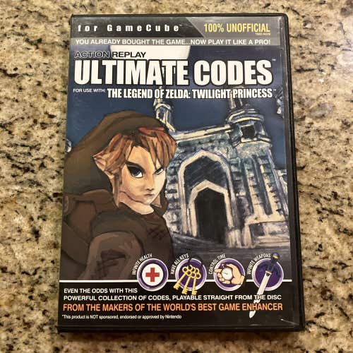 Action Replay Ultimate Codes Legend Of Zelda Twilight Princess Nintendo GameCube