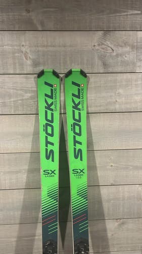 Used 2022 Stockli 185 cm Racing Laser SX Skis With Bindings Max Din 14