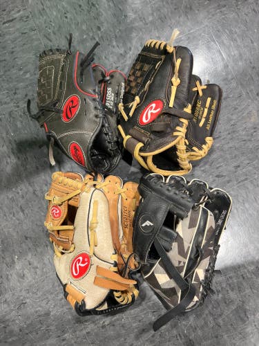 Used T-Ball/Coach Pitch Gloves (4 Pack)
