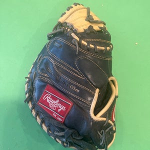 Used Rawlings Gold Glove Elite Right Hand Throw Catcher's Baseball Glove 32.5"