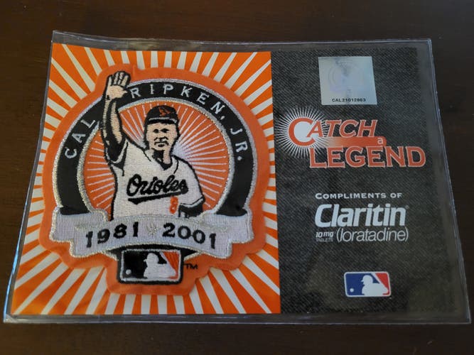 Baltimore Orioles Cal Ripken Jr. Catch a Legend Commemorative Patch