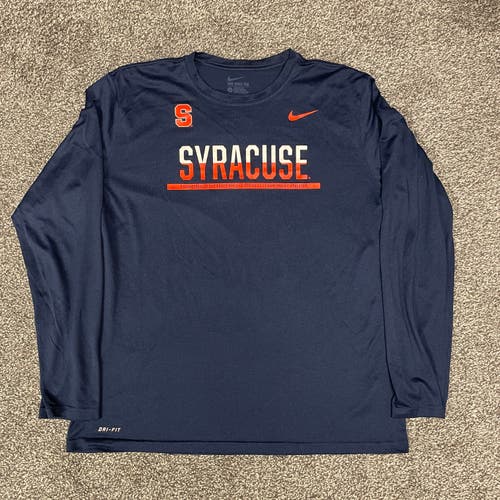 Nike Syracuse Orange LS Dri-Fit Tee, Size XL
