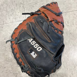 Used Wilson A550 Right Hand Throw Catcher's Baseball Glove 32"
