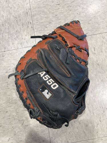 Used Wilson A550 Right Hand Throw Catcher's Baseball Glove 32"