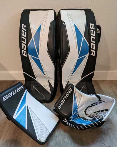 Used/Like new -  Bauer S19 Street Hockey Goalie Set -Junior 27"