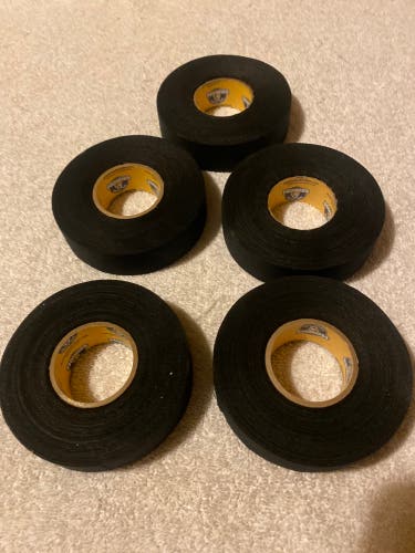 5 Rolls of Howie’s Black Cloth Hockey Tape
