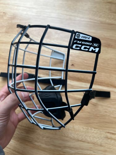 CCM FM580 Black Hockey Helmet Cage - Face Mask - Medium