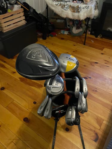 Complete set of men's golf clubs(Callaway/Cleveland)