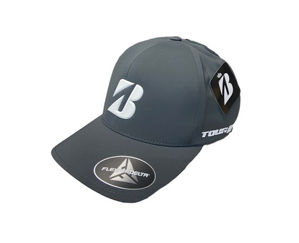 NEW 2024 Bridgestone Golf Tour B Delta 3D Gray Small/Medium Fitted Golf Hat/Cap