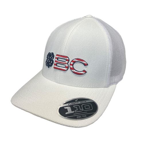 NEW Black Clover Live Lucky BC Flag White Adjustable Golf Snapback Hat/Cap