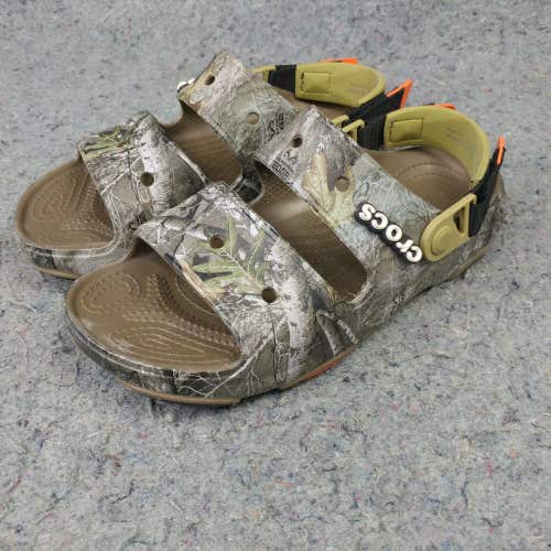 Crocs Classic Clogs Mens 6 All Terrain Realtree Edge Camo Camouflage Sandals