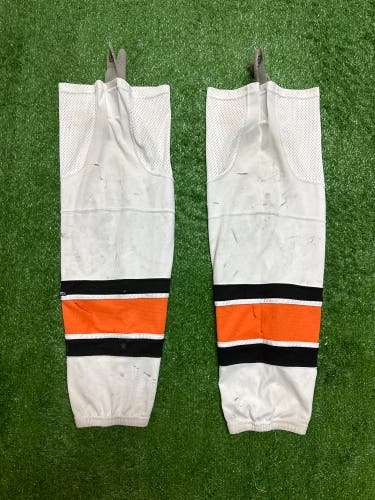 White/Orange/Black Hockey Socks