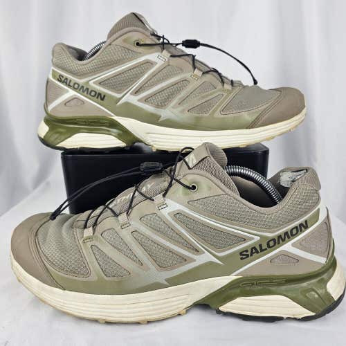 Salomon XT Pathway Tan Green Hiking Trail Running Shoes Mens 11 Womens 12 471350