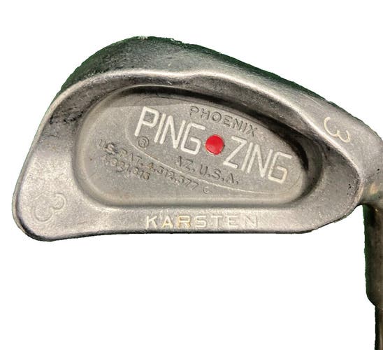Ping Zing 3 Iron Red Dot Single Club RH KT Stiff Steel 38.5 Inches DylaGrip