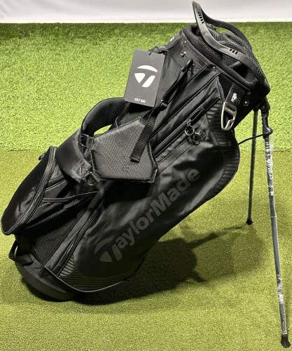 TaylorMade 2023 Pro Stand Carry 8-Way Golf Bag Black w/ Rain Hood New #93225