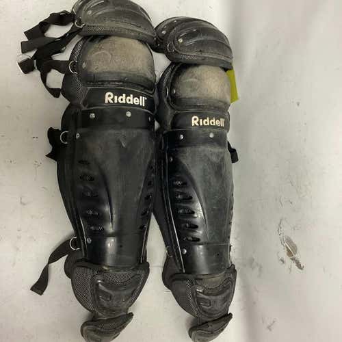 Used Riddell Adult Catcher's Shin Guards