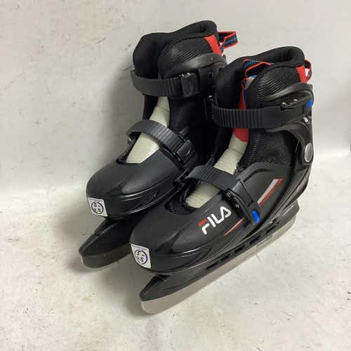 Used Fila J-one Ice Adj 5-7.5 Adjustable Ice Hockey Skates