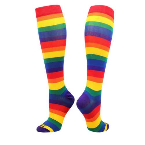 New Rainbow Stripes Socks Md