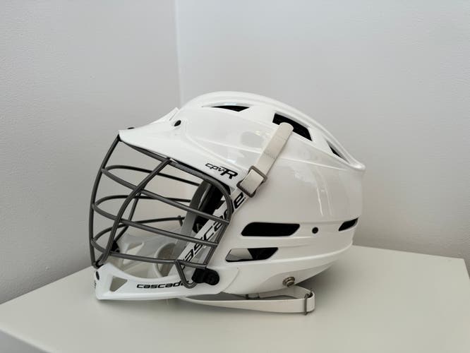 Cascade CPV-R Helmet — Triple White + Chrome — Brand New