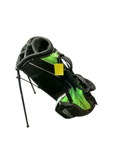 Used Wilson Wilson Kickstand Black Green Golf Stand Bags