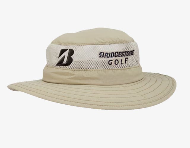 NEW Bridgestone Golf Khaki Men's Size Large Vented Sun Hat
