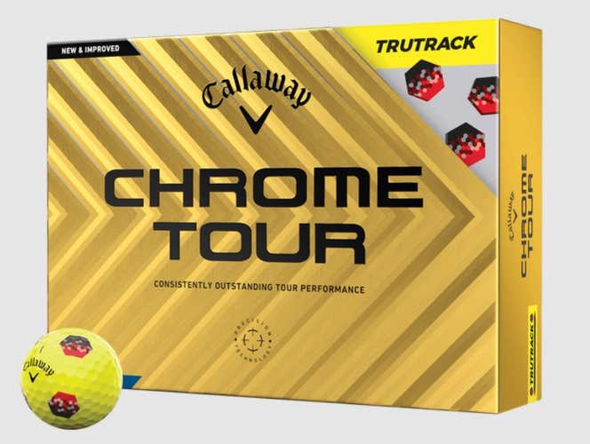 Callaway Chrome Tour Tru Track Golf Balls (USA, 12pk) 1dz 2024 NEW