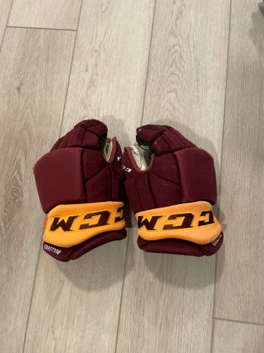Used CCM 14" Pro Stock Gloves