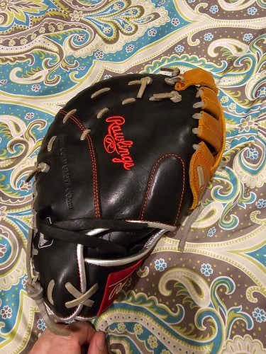 Used 2023 Right Hand Throw Rawlings First Base R9 Baseball Glove 12"