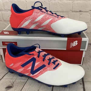 New Balance MSFUDFWO Furon Pro Men's Soccer Cleats Colors White Blue Red US 8.5