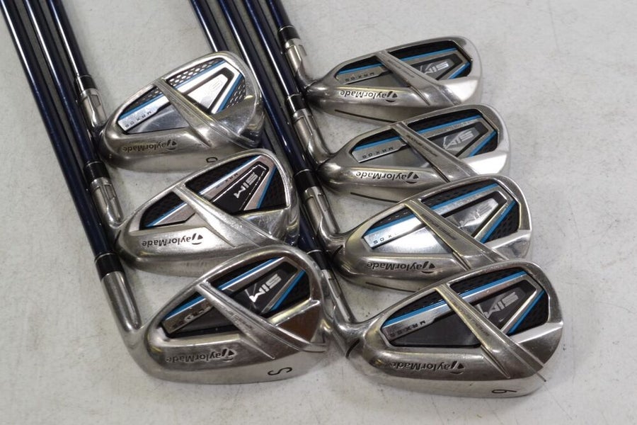 TaylorMade SIM Max OS 6-PW,AW,SW Iron Set Right Senior Flex