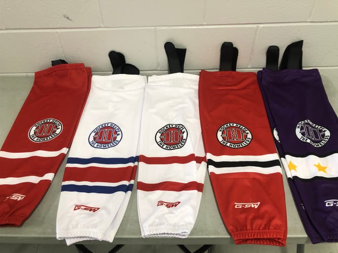 Hockey Helps the Homeless hockey socks