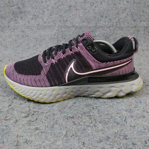 Nike React Infinity Run Flyknit 2 Womens 9 Running Shoes Low Top Purple Sneakers