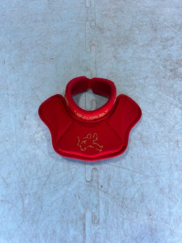 Senior Red Vaughn neck guard