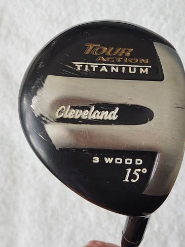 Men's Cleveland Tour Action Titanium 3 Fairway Wood 15* RH; Cleveland Golf Graphite Shaft