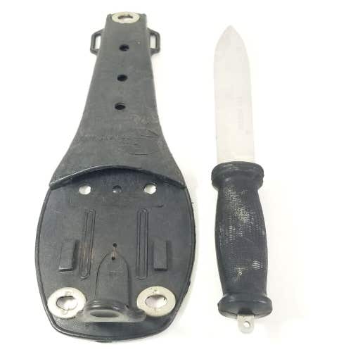 Sportsways Sea Hunter Fixed Blade Scuba Dive Knife Serrated Edge  Sheath Vintage