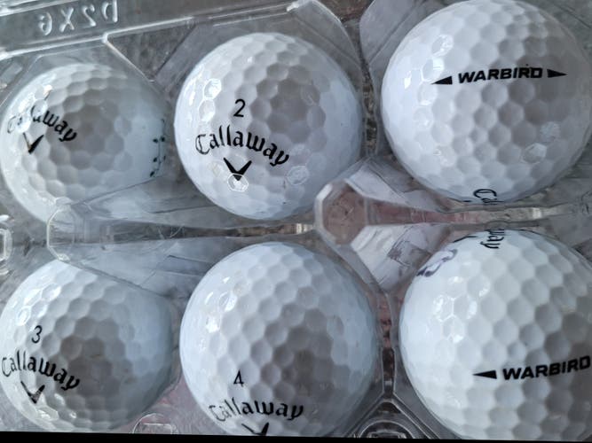 Used Callaway warbird Balls 12 Pack (1 Dozen)