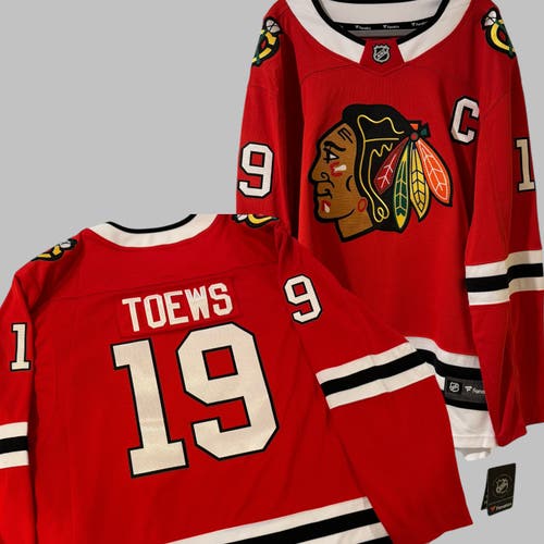 NHL Jonathan Toews #19 Chicago Blackhawks Red Hockey Jersey 2XL Fanatics - NEW