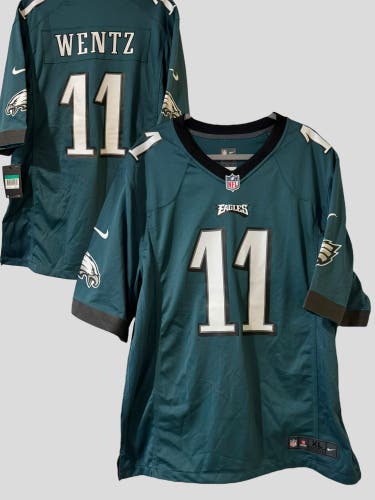 NFL Carson Wentz #11 Philadelphia Eagles NIKE Green Jersey Size XL - NWT