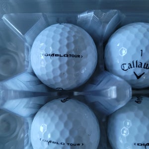 Used Callaway Diablo Tour Balls 12 Pack (1 Dozen)