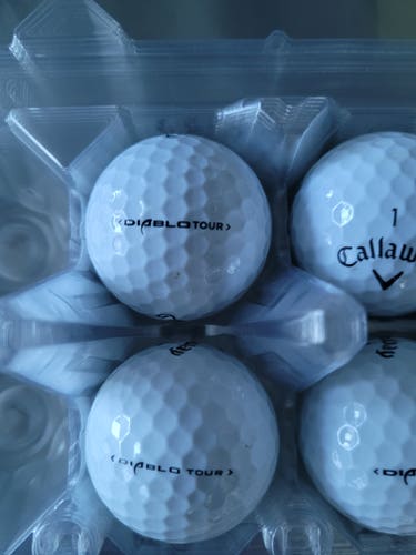 Used Callaway Diablo Tour Balls 12 Pack (1 Dozen)