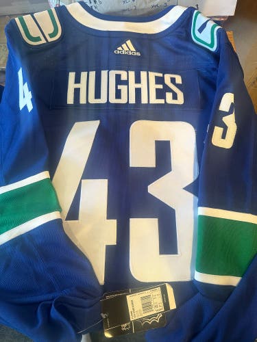 Vancouver Canucks Quinn Hughes Home Adidas Jersey-brand new size 56 XXL