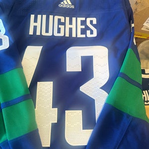 Vancouver Canucks Quinn Hughes Adidas Stick Jersey-brand new size 60 XXXL